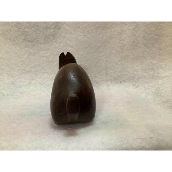 Hand Carved Wood Rabbit Figurine - Picture 3 of 8